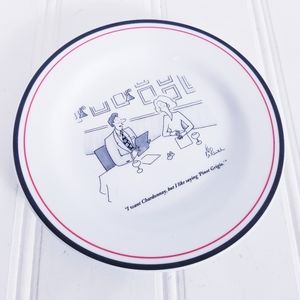 Restoration Hardware Plate The New Yorker White The Cartoon Bank Leo Cullum 2002